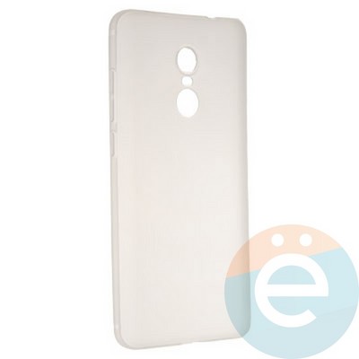 Накладка силиконовая Soft Touch ультратонкая для Xiaomi Redmi Note 4X белая - фото 21064