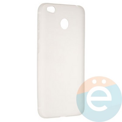 Накладка силиконовая Soft Touch ультратонкая для Xiaomi Redmi 4X белая - фото 21094