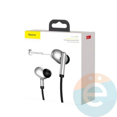 Беспроводные наушники Baseus NGS30-0S серебристые - фото 26928