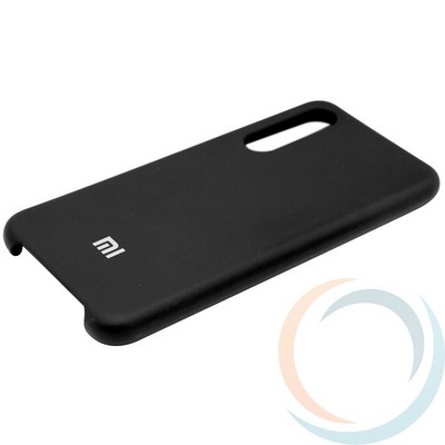 Накладка Silicone cover на Xiaomi Mi 9 чёрная 18 - фото 28237