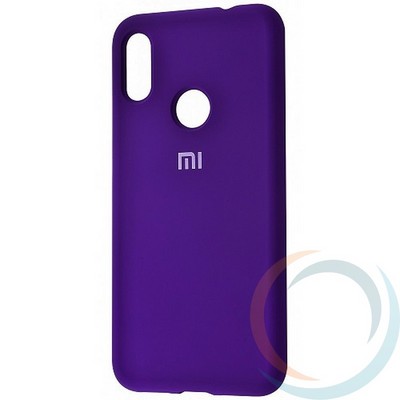 Накладка Silicone cover на Xiaomi Redmi 7 фиолетовая 36 - фото 28248