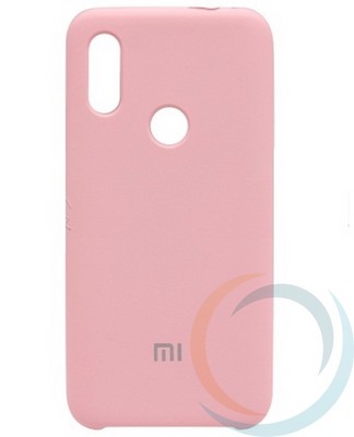 Накладка Silicone cover на Xiaomi Redmi 7 розовая 6 - фото 28250