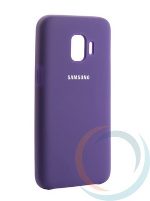 Накладка Silicone cover на Samsung Galaxy J2 core фиолетовая 36 - фото 28291