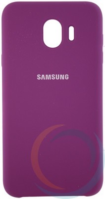 Накладка Silicone cover на Samsung Galaxy J4 2018 фиолетовая 36 - фото 28300