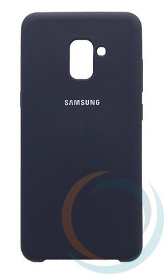 Накладка Silicone cover на Samsung Galaxy J6 2018 синяя 20 - фото 28308