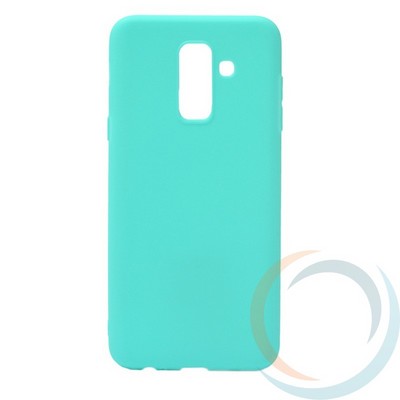 Накладка Silicone cover на Samsung Galaxy J6 2018 бирюзовая 21 - фото 28309
