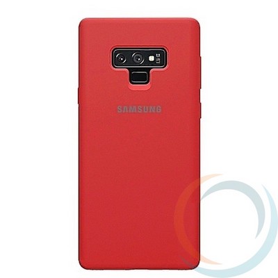 Накладка Silicone cover на Samsung Galaxy Note 9 бордовая 42 - фото 28341