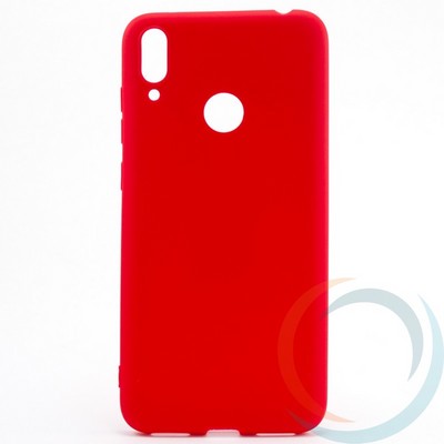 Накладка Silicone cover на Huawei Honor 8C красная 14 - фото 28455