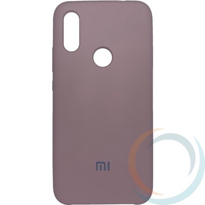 Накладка Silicone cover на Xiaomi Redmi 7 пудровая 19 - фото 29049