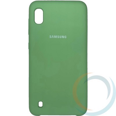 Накладка Silicone cover на Samsung Galaxy A10 мятная 1 - фото 29067