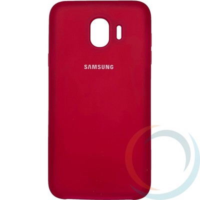 Накладка Silicone cover на Samsung Galaxy J4 2018 бордовая 42 - фото 29077