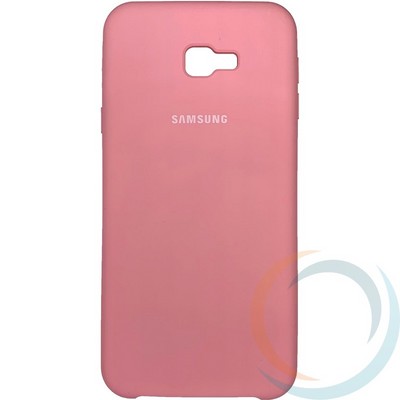 Накладка Silicone cover на Samsung Galaxy J4 Plus 2018 розовая 6 - фото 29079