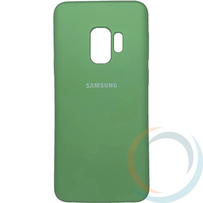 Накладка Silicone cover на Samsung Galaxy S9 мятная 1 - фото 29091