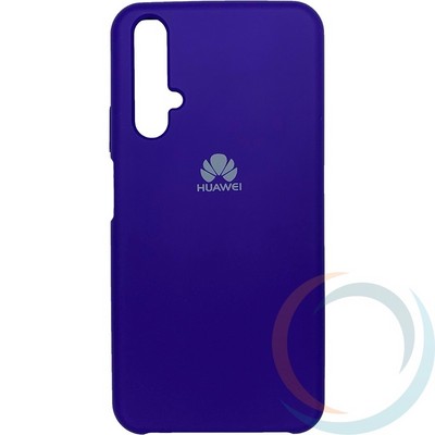 Накладка Silicone cover на Huawei Honor 20 фиолетовая 36 - фото 29196