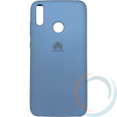 Накладка Silicone cover на Huawei Honor 8C светло сиреневая 5 - фото 29207