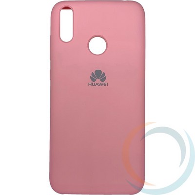 Накладка Silicone cover на Huawei Honor 8C розовая 6 - фото 29208