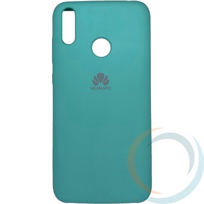 Накладка Silicone cover на Huawei Honor 8C бирюзовая 21 - фото 29210