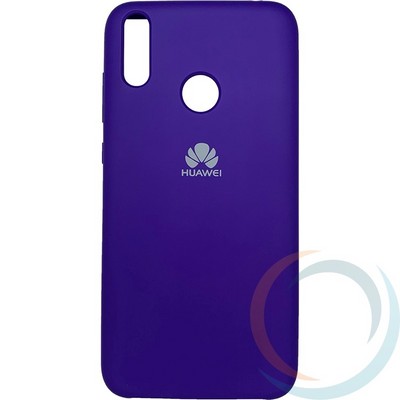 Накладка Silicone cover на Huawei Honor 8C фиолетовая 36 - фото 29211