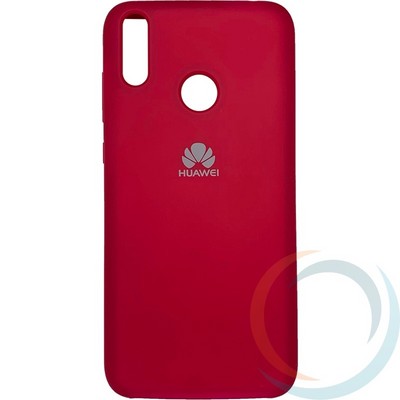 Накладка Silicone cover на Huawei Honor 8C бордовая 42 - фото 29212