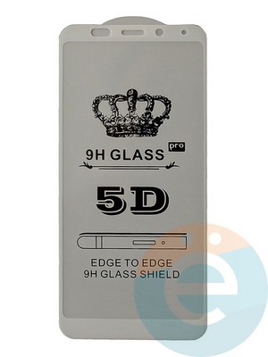 Защитное стекло 9D с полной проклейкой на Xiaomi Redmi 5 Plus белое - фото 35467