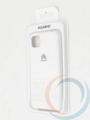 Накладка Silicone cover на Huawei Honor 9S/Y5P белая - фото 38576