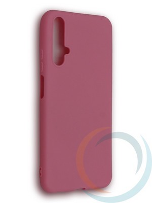 Накладка силиконовая Soft Touch ультратонкая для Huawei Nova 5T розовая - фото 39192