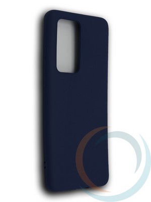 Накладка силиконовая Soft Touch ультратонкая для Huawei P40 Pro синяя - фото 39209