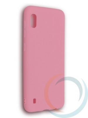 Накладка силиконовая Soft Touch ультратонкая для Samsung Galaxy A10 розовая - фото 39220