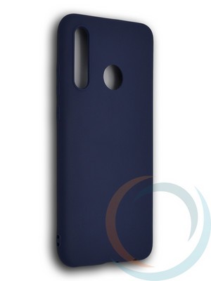 Накладка силиконовая Soft Touch ультратонкая для Huawei Honor 10 lite/P Smart 2019 синяя - фото 39480