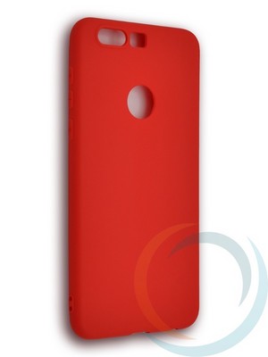 Накладка силиконовая Soft Touch ультратонкая для Huawei Honor 8 красная - фото 39489