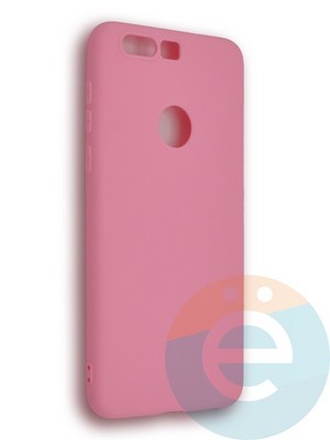 Накладка силиконовая Soft Touch ультратонкая для Huawei Honor 8 розовая - фото 39490