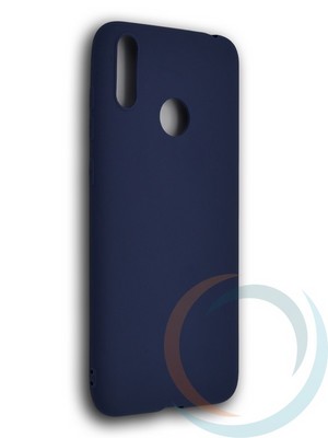 Накладка силиконовая Soft Touch ультратонкая для Huawei Honor 8C синяя - фото 39498