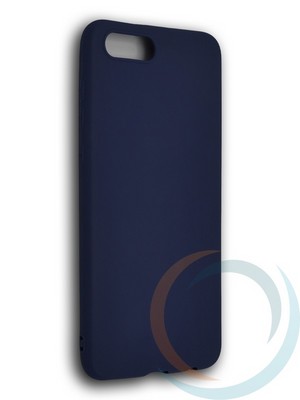 Накладка силиконовая Soft Touch ультратонкая для Huawei Honor V10 синяя - фото 39514
