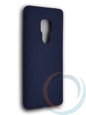 Накладка силиконовая Soft Touch ультратонкая для Huawei Mate 20 синяя - фото 39516