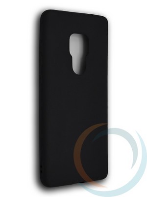 Накладка силиконовая Soft Touch ультратонкая для Huawei Mate 20 черная - фото 39517