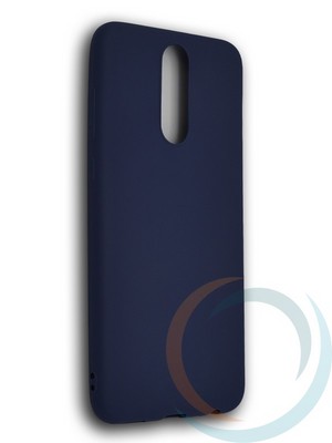 Накладка силиконовая Soft Touch ультратонкая для Huawei Nova 2i/ Mate 10 lite синяя - фото 39528