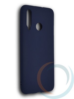 Накладка силиконовая Soft Touch ультратонкая для Huawei Nova 4 синяя - фото 39539