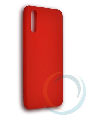 Накладка силиконовая Soft Touch ультратонкая для Huawei P 20 красная - фото 39541