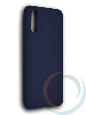 Накладка силиконовая Soft Touch ультратонкая для Huawei P 20 синяя - фото 39543