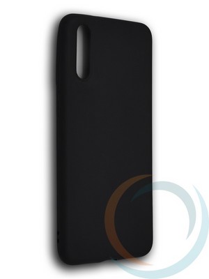 Накладка силиконовая Soft Touch ультратонкая для Huawei P 20 черная - фото 39544