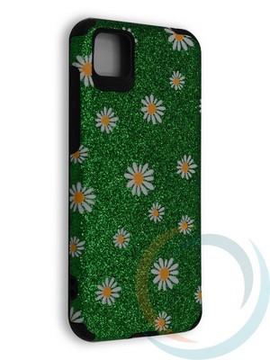 Накладка силиконовая с ромашками для Huawei Honor 9S/Y5P зеленая - фото 40174