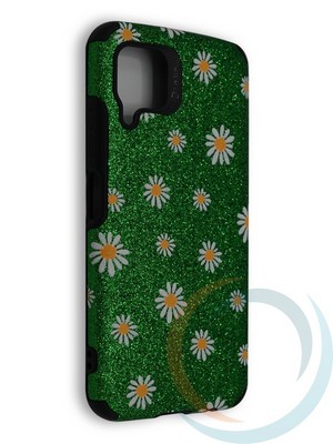 Накладка силиконовая с ромашками для Huawei Nova 6SE/P 40 Lite/Nova 7i зеленая - фото 40198
