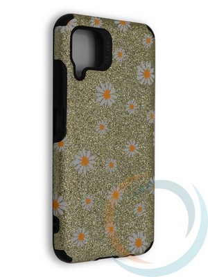 Накладка силиконовая с ромашками для Huawei Nova 6SE/P 40 Lite/Nova 7i золотистая - фото 40199