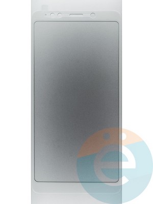 Защитное стекло 2D полноэкранное на Xiaomi Redmi Note 5 Pro белое - фото 44935