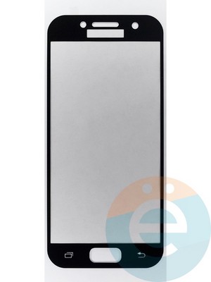 Защитное стекло 2D полноэкранное на Samsung Galaxy A3 (2017) SM-A320 черное - фото 45485