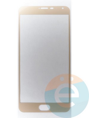 Защитное стекло 2D полноэкранное на Meizu PRO 5 золотистое - фото 45527