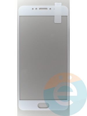 Защитное стекло 2D полноэкранное на Meizu MX6 белое - фото 45544