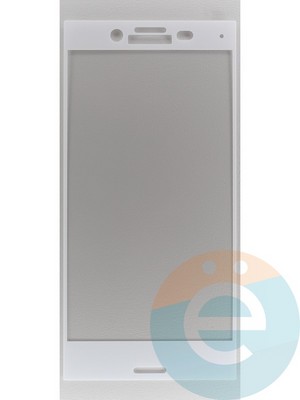 Защитное стекло 2D полноэкранное на Sony Xperia X compact белое - фото 45587