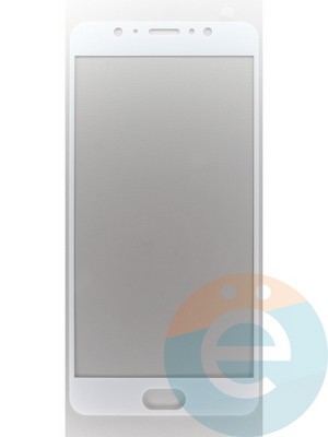 Защитное стекло 2D полноэкранное на Meizu PRO 6 Plus белое - фото 45608