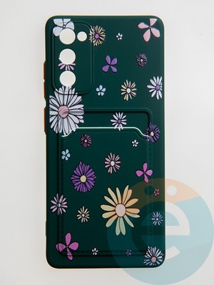 Накладка силиконовая Summer с кардхолдером для Samsung Galaxy S20FE зеленая - фото 59268